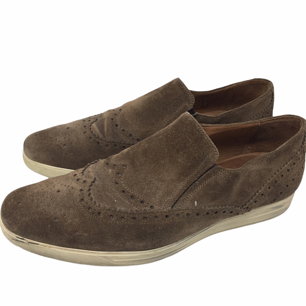 Mike Konos Men's Brown Suede Oxford Loafer…